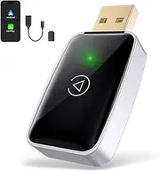 Wireless CarPlay Adapter for iPhone/Android, Converts Wired CarPlay to Wireless, Plug & Play, Fast Connect, Retains Stock Control, OTA Online Updates, USB-A/C, For Cars from 2017+/Android 10+/ iOS 10+
