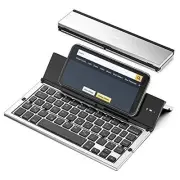 Bluetooth Keyboard Foldable, Portable Folding Wireless Keyboard with GK608