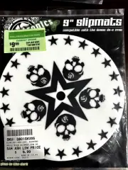 Glowtronics 9"DJ Slipmats, Glow In The Dark Skull and Star