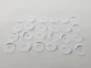 24 pcs Zims VTG Eye Bases Backs Soft Washers Plastic Safety Eyes Craft Dolls