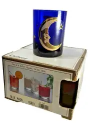 Culver glassware BLUE MOON set of 4 DOF glasses NIB