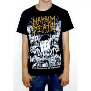 Napalm Death "From Enslavement To Obliteration" Vintage Print T-shirt - NEW!