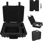 Mini Case, Hard Case for Mini Dish Kit, Travel Bag with DC Car Charger Cable, Foam Protects Satellite Carrying Bag for Kickstand, Cable, Adapter