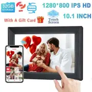 10.1" WiFi Digital Picture FrameTouch Screen Photo Album 32GB For Christmas Gift