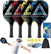 Paddle and Ball Set | Complete Racket Set | 2-Player Racket Set | Set for Beginners, Set with Paddles and Balls