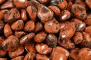 Mahogany Obsidian 1 1/2" Set of 2 Metaphysical Sacral Chakra Healing Stone