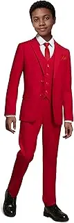 [Almighty Magic] Boy's Formal Suits Slim Fit Boys Suit Set Dresswear Ring Bearer Outfit Kids Wedding Dress Clothes
