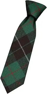 [I LUV LTD] Boys All Wool Tie Woven And Made in Scotland in MacKinnon Hunting Ancient Tartan