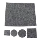 196pcs Grey Felt Furniture Pads for Pad Under the Table,Chair Cupboard Door