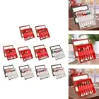 6 Pieces Christmas Spoon and Set Xmas Cutlery Kits Tablespoons Table Ornament