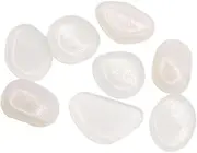 Gogogmee 100pcs Luminous Cobblestone Pebbles Glow Dark Gravel for Aquarium Garden Decoration Stones White Fish Tanks and Outdoor Spaces