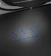 Sorority Shop Sigma Sigma Sigma Car Door LED Projector Lights, 2 Pack - Greek Letters Design Tri Sigma Courtesy Lights