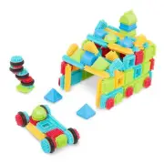 Battat- Bristle Blocks- STEM Interlocking Building Blocks- 112 pc Playset- De...
