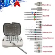 US Implant Broken Screw Remover Tool Kit Surgical Removal Fractured Claw Revese