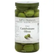 Jeff's Naturals Whole Castelvetrano Olives, 7.5 Ounce