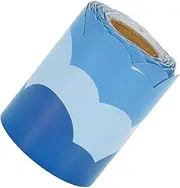 HONMEET Self-adhesive Cloud Border Strips for School Bulletin Boards Whiteboard Paper Borders Easy Application