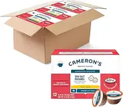 Cameron's Coffee Single Serve Pods, Flavored, Sea Salt Caramel, 12 Count (Pack of 6)