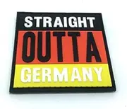 Straight Outta Germany Airsoft Paintball PVC Morale Patch