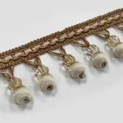 Beaded FRINGE Trim for DRAPERY and UPHOLSTERY- Per yard