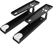 ETHZZLE Folding Wall Shelf Kitchen Bakers Rack Steel Organizer Microwave Oven Rack Space-Saving Wall Mount
