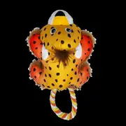 Kong Cozie Tuggz Squeaky Cheetah Dog Toy