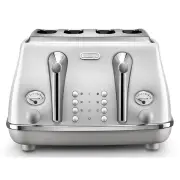 De'Longhi Icona Capitals 4 Slice ToasterSydney White CTOC4003W