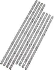 SCPCKZETZN 8pieces LED Backlight Strip 5/4 Lamp Fit for LG 49" TV 49LJ5500 49LJ550M NC490DUE-AAFX1-41CA NC490DUE 49LG594V HC490DUN-SLTL1-A19X