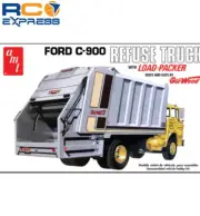 AMT 1/25 F0RD C-900 Gar Wood Load Packer Garbage Truck Plastic Model AMT1247