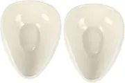 MOTHNUR 2pcs Ceramics Tea Scoop Ergonomic Design Tea Shovel for Loose Leaf Coffee Beans More for Home Office Restaurant Use