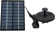 Solar Panel Powered Water Feature Pump 6 Nozzles Solar Power Bird Bath Fountain for Bird Bath Ponds Garden Fish Tank
