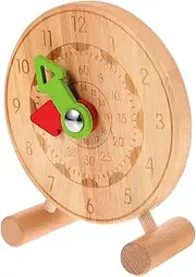 HONMEET Mini Cognition Clock Wooden Educational Toy for Learning Sturdy Easy to Use