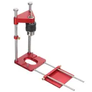 ENJOYWOOD All Aluminum Alloy Adjustable Woodworking Drill Locator Pro Auto Line Drill Guide Puncher Mini Bench Drill Pre