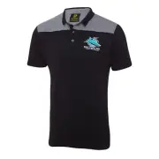 NRL Cronulla Sharks Winter Men's Supporter Polo Shirt - Size Small