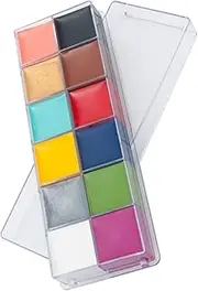 Halloween Paints 12 Body Painting Kit Safe Easy to Wash Great for Boys and Girls' Celebrations Birthdays Events