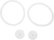 KICHOUSE 2 Sets Silicone Cup Lid Replacement Sealing Rings And Plugs Set Leakproof Seals Anti-spill Design Universal Coffee Mug Stoppers For Travel Insulated Cup Covers