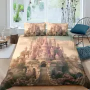 Linen 3D Dog Duvet Cover Set Single（135x200cm） Bed Linen Set 2-Piece Duvet