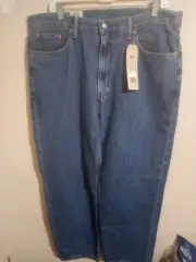 Levis Jeans 550 Mens 38x32 BLUE Relaxed Fit Straight Denim Cotton NWT New