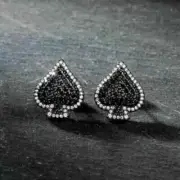 1.40Ct Lab Created Diamond Men's Women's Earrings 14k White Gold Plated