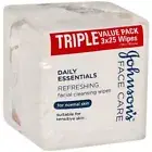 Johnson's Daily Essentials Facial Cleansing Wipes Normal Skin 3 x 25 Pack