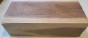 MARBLED BLACK WALNUT CARVING,TURNING BLANK BLOCK APPROX. 4 1/2" X 3 1/2" X 11+"