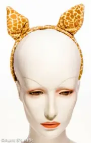 Animal Eared Headband Unisex Children"s Soft Velour Fabric Eared Headpiece