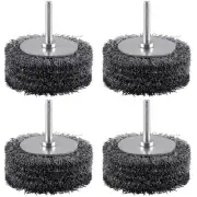 4 Pack Wire Brush for Drill Set,3 Inch Wire Wheel for Drill Attachments,Heavy...
