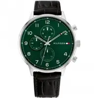在飛比找蝦皮商城優惠-Tommy Hilfiger 美式休閒 綠面三環 型男 手錶