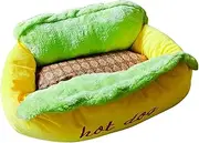 Dog Bed, Pet Couch, Cat Stuff, 27.56x21.65x8.27 Inches, Stuffed with Anti Slip Base, Zippered Sleeping Furniture for Small to Large Dogs, Ideal for Courtyard, Study Room, Balcony