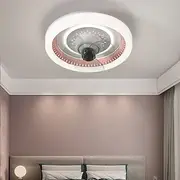 360° Oscillating LED Ceiling Fan Light, Nordic Luxury Smart Fan for Bedroom/Dining Room