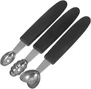 CATIEBYE Stainless Steel Fruit Scooper Ice Cream Scoop Heavy Duty Set for Home Party
