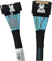 Snblzhef Slimline SAS MCIO SFF-8654 8I to Standard 8654 8X High-Speed Anti Tilt Insertion MCIO 8X 8I to Slimline SAS 4.0 SFF-8654 8i Server Cable 1M