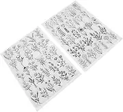 MINAOLULUS 2Sheets Water Soluble Embroidery Stabilizer Cold Water Dissolvable for Hand Sewing Patterns for DIY Craft Projects Easy to Use and Tear Resistant