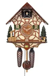 HerrZeit Adolf Herr Quartz Cuckoo Clock - Magic Brown AH 36 QM NEW