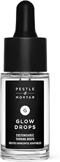 Pestle & Mortar Glow Drops - Sunless Self-Tan with Hyaluronic Acid. Customisable Self Tanner- For Men & Women,15ml